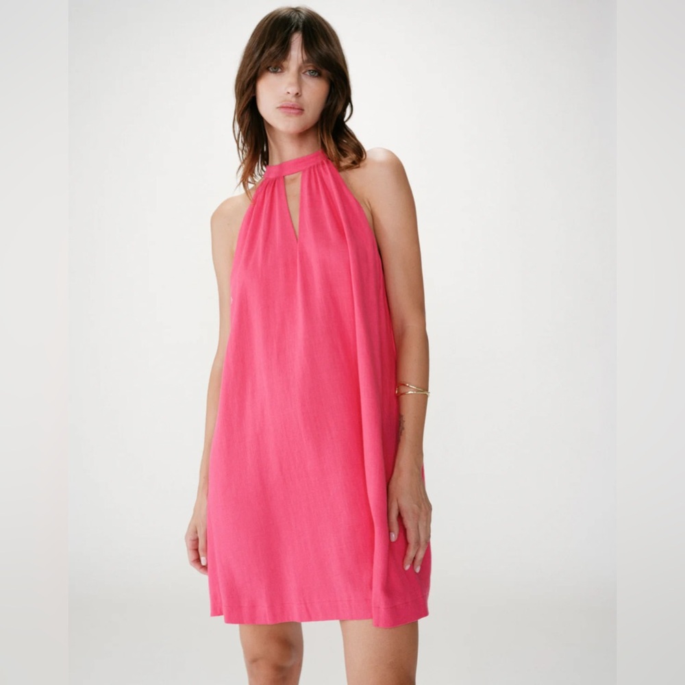 Grace & Mila - Halter Shift Dress - Fushia